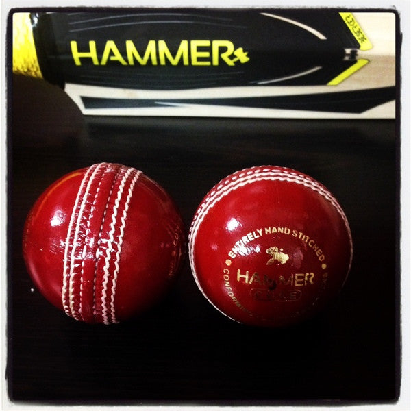 Hammer Core Red Cricket Ball - Junior Size 4 3/4 OZ (Pack of 1)