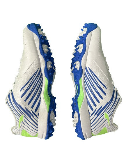 Puma 22 FH VK Rubber Cricket Shoes (White-Black-Bluemazing) 2023