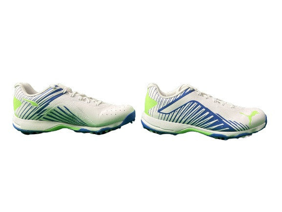 Puma 22 FH VK Rubber Cricket Shoes (White-Black-Bluemazing) 2023