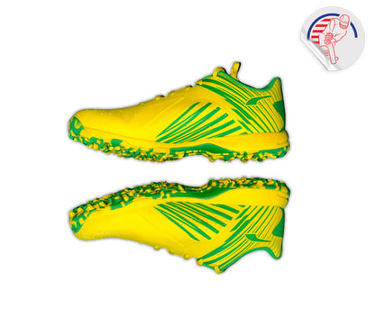 Puma 22 FH VK Rubber Cricket Shoes (Vibrant Yellow-Puma Green) 2023