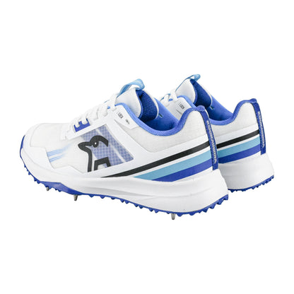 Kookaburra KC 2.0 Spike Shoes - White/Blue 2025
