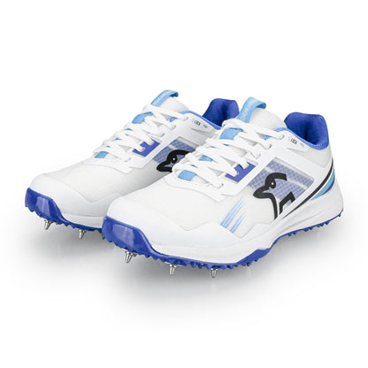 Kookaburra KC 2.0 Spike Shoes - White/Blue 2025