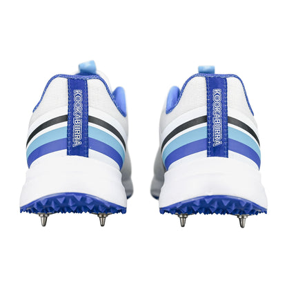 Kookaburra KC 2.0 Spike Shoes - White/Blue 2025