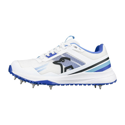 Kookaburra KC 2.0 Spike Shoes - White/Blue 2025
