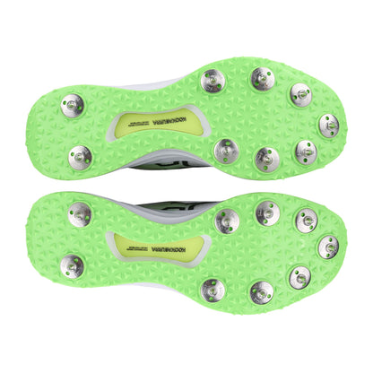 Kookaburra KC 2.0 Spike Shoes - White/Lime 2025
