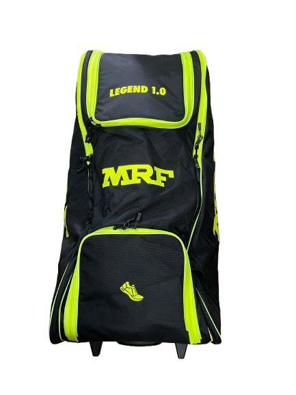 MRF Legend 1.0 Cricket Kit Bag - Black and Green (UK Model)