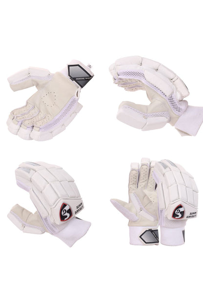 SG LITEVATE WHITE Batting Gloves 2025