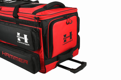 Hammer Black Edition Trolley Wheelie Cricket kit Bag