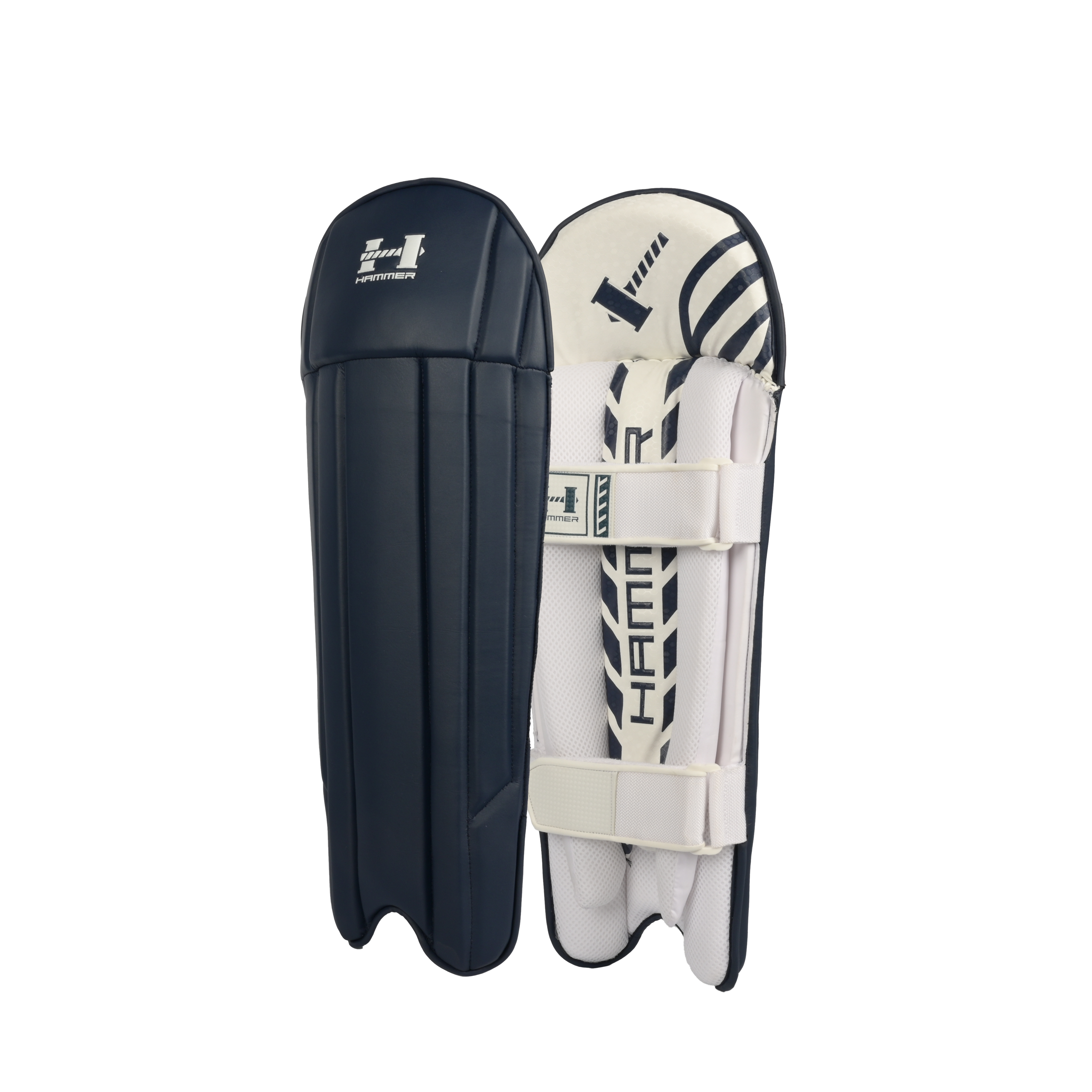 Hammer Black Edition Wicket Keeping Pads - Navy