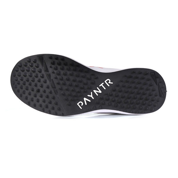 Payntr X Rubber Stud (White & Black) Cricket Shoes