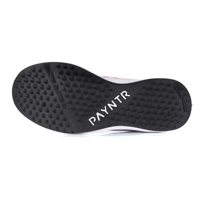 Payntr X Rubber Stud (White & Black) Cricket Shoes