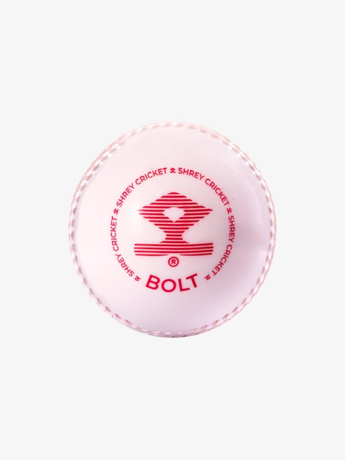 Shrey Bolt Cricket Ball - Red/White  (Pack Of 6)