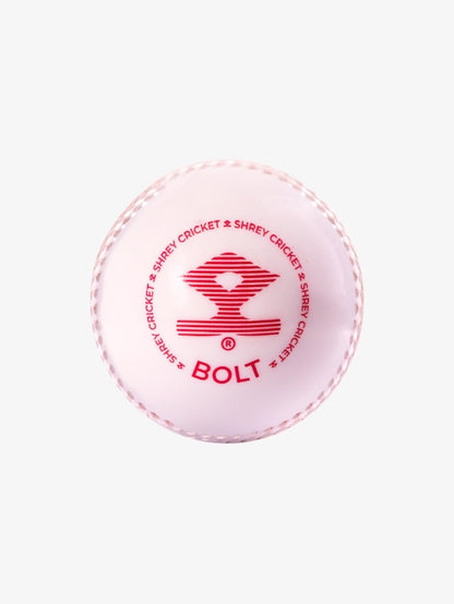 Shrey Bolt Cricket Ball - Red/White  (Pack Of 6)