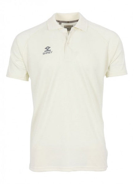 Shrey Cricket Match Shirt - JUNIOR (Off White - India Size)