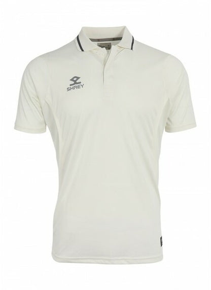 Shrey Cricket Premium Shirt S/S (Off White)