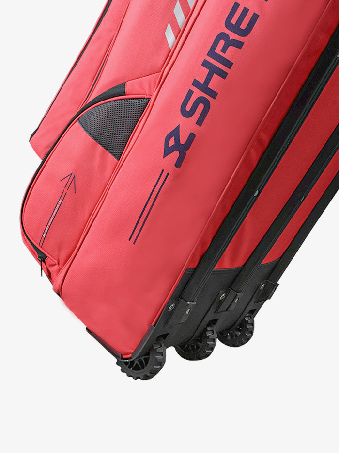 Shrey Legacy Wheelie 150 Cricket Bag - Radiant Red