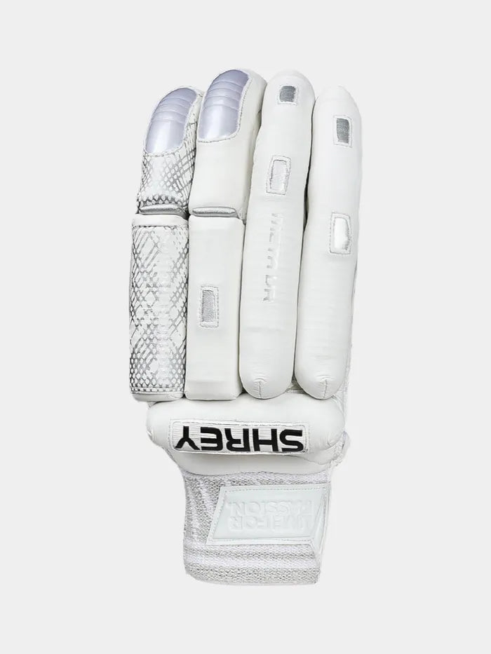 Shrey Meta VR Batting Gloves -White/Grey