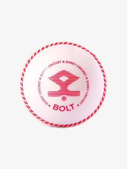 Shrey Bolt Cricket Ball - White  (Pack Of 6)