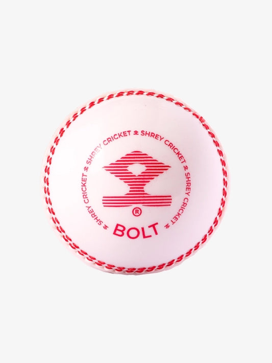 Shrey Bolt Cricket Ball - White  (Pack Of 6)
