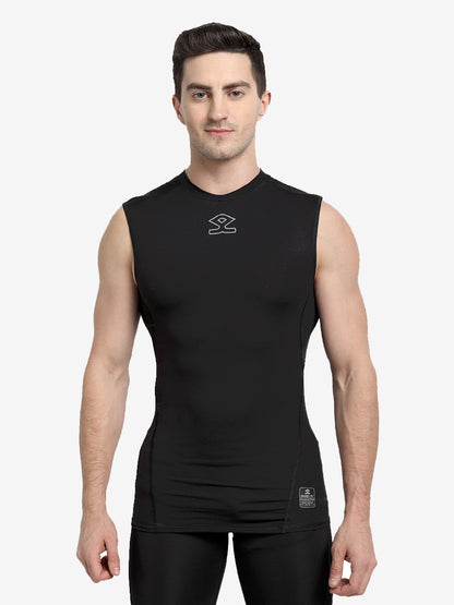 Shrey Intense Compression Sleeveless Top -Black