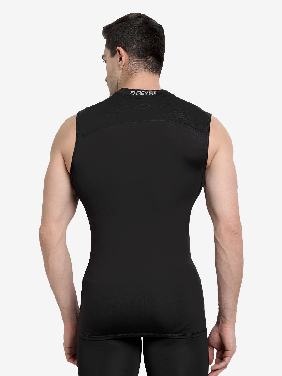 Shrey Intense Compression Sleeveless Top -Black