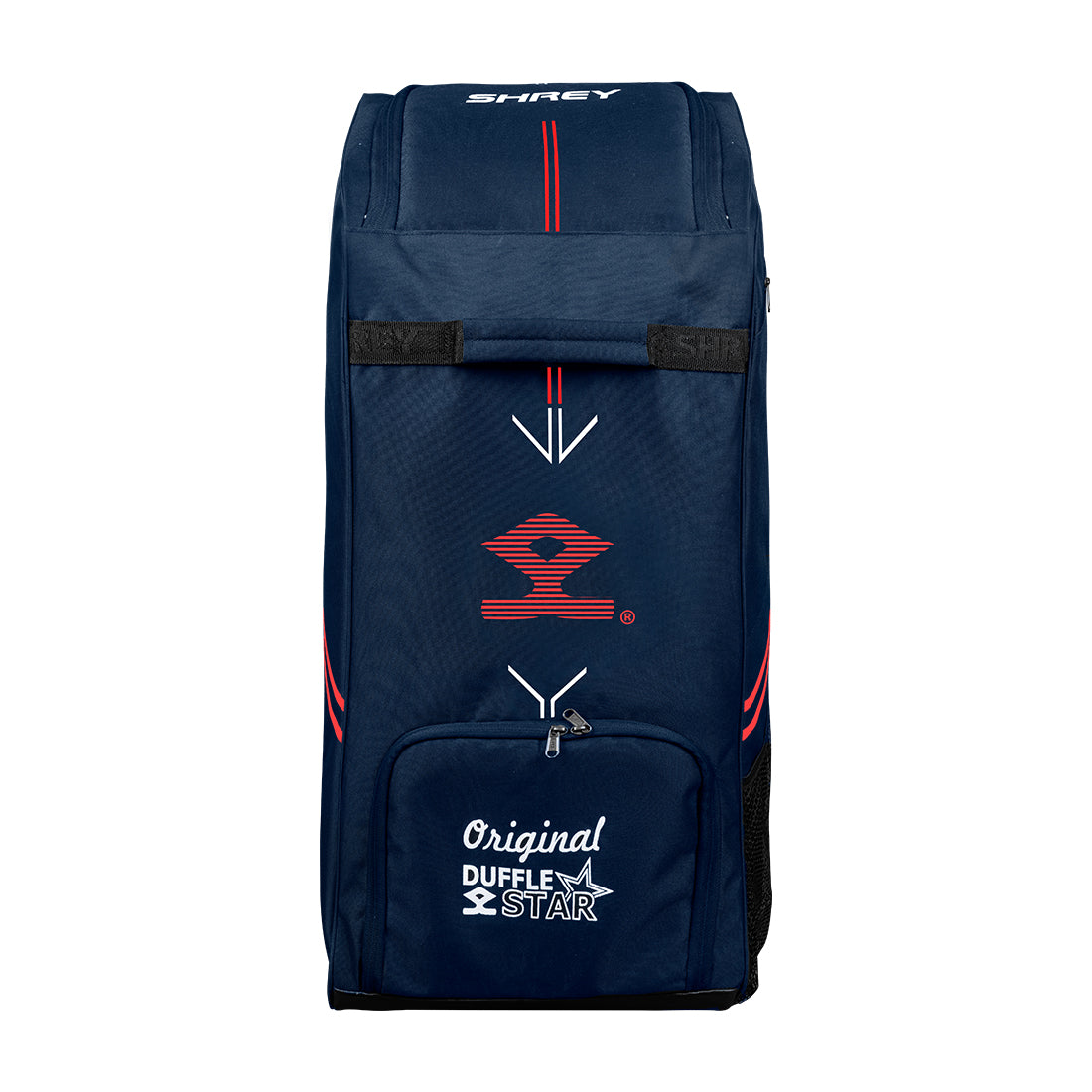 Shrey Star Duffle Wheelie 2.0 Cricket Bag - Navy & Red