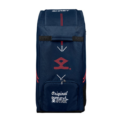 Shrey Star Duffle Wheelie 2.0 Cricket Bag - Navy & Red