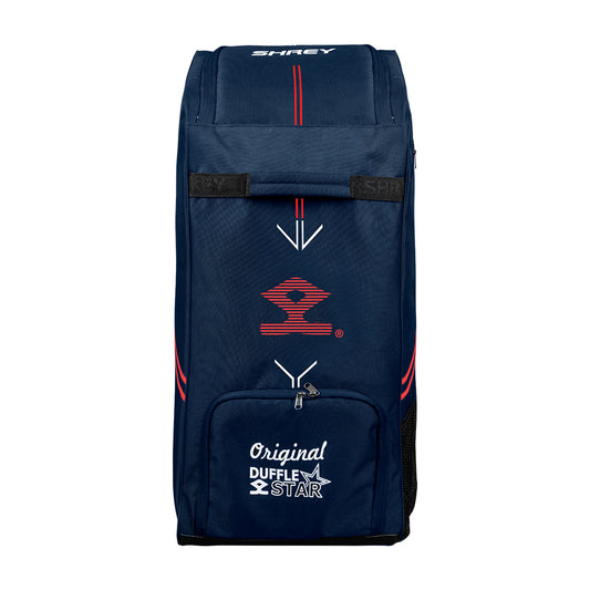 Shrey Star Duffle Wheelie 2.0 Cricket Bag - Navy & Red