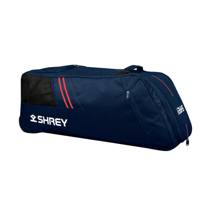 Shrey Star Duffle Wheelie 2.0 Cricket Bag - Navy & Red