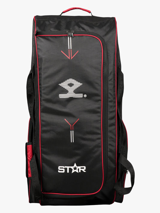 Shrey Star Wheelie 2.0 Cricket Bag - Black & Red