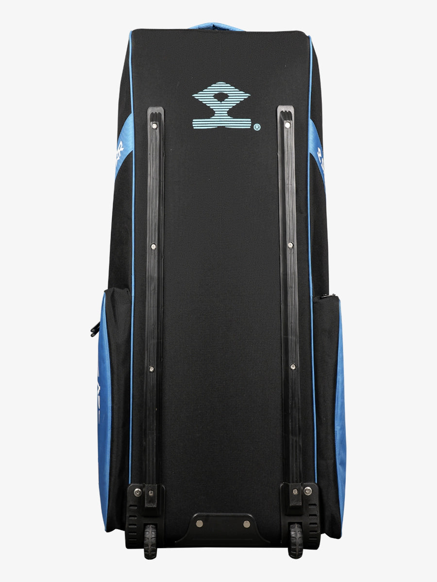 Shrey Star Wheelie 2.0 Cricket Bag - Black & Steel Blue