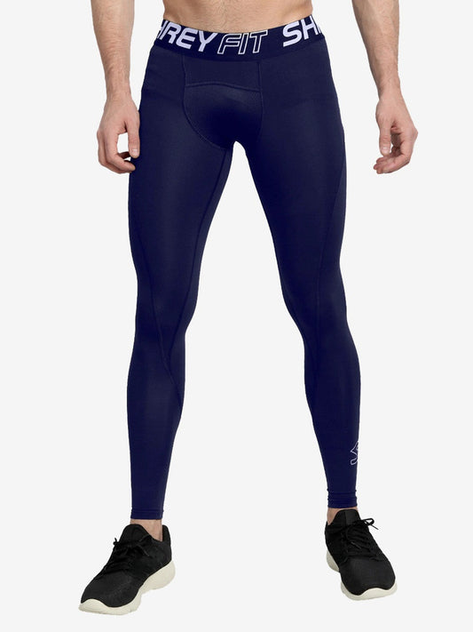 Shrey Intense Compression LONG Tights - Navy