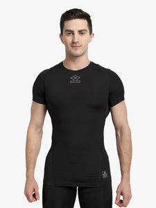 Shrey Intense Compression Short Sleev Top - Black (India -Size)