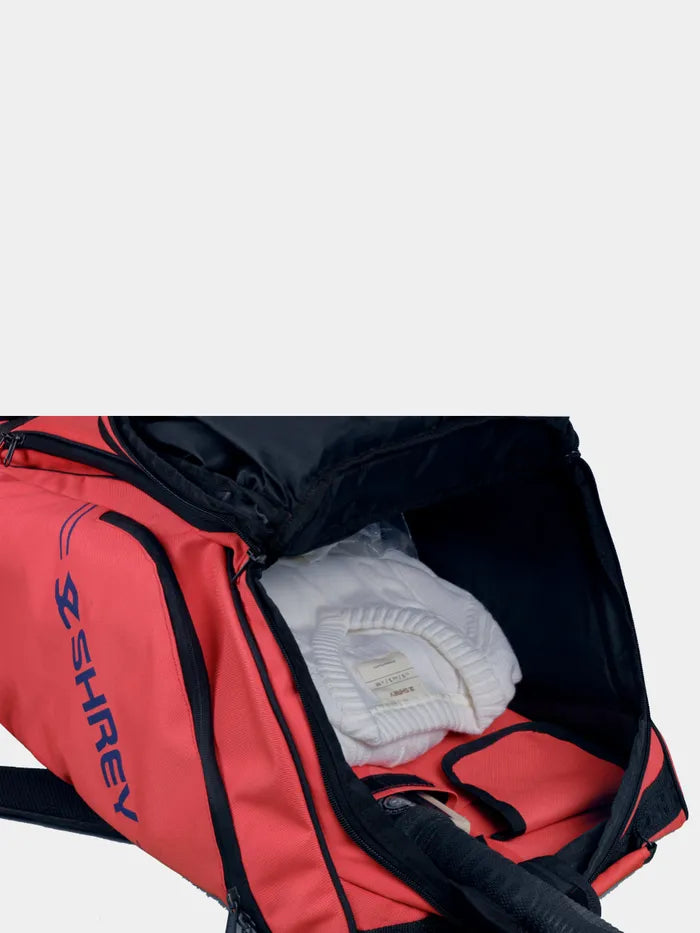Shrey Legacy Duffle Wheelie 80 Cricket Bag - Radiant Red