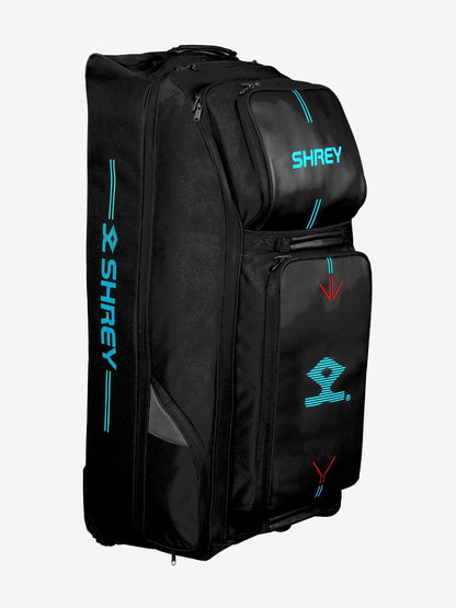Shrey Meta 150 Wheelie Cricket Bag-Black