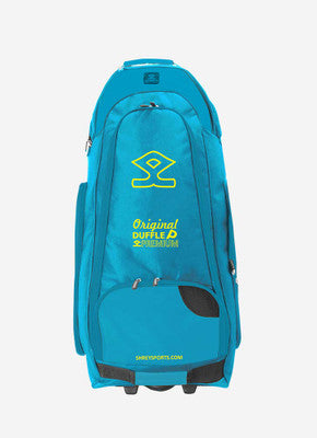 Shrey Original Pro Premium Duffle Wheelie Cricket Bag - Cerulean & Grey