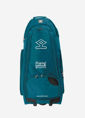 Shrey Original Pro Premium Duffle Wheelie Cricket Bag - Dark Teal & Yellow