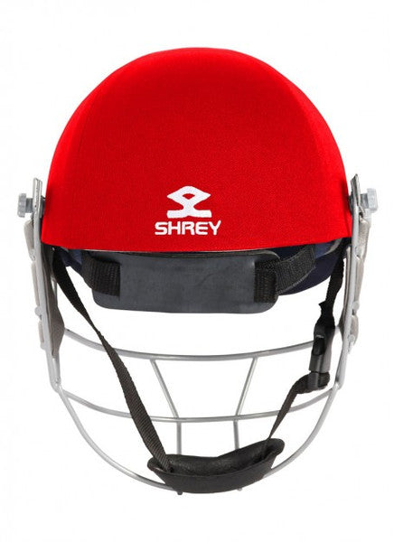Shrey STAR Steel Cricket Helmet 2022-Red