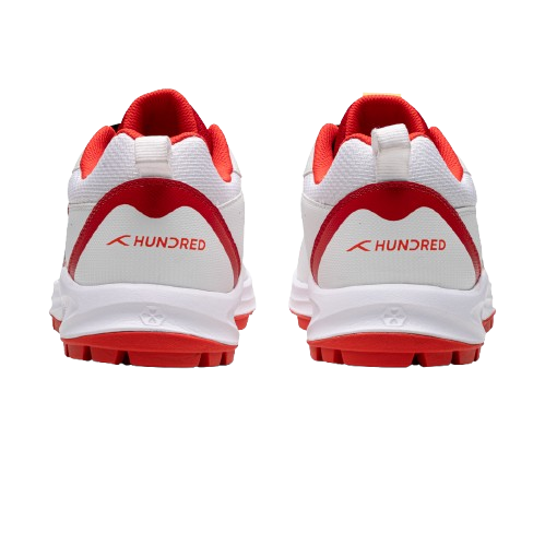Hundred Hyper Drive Cricket Shoes (White/Red/Black)
