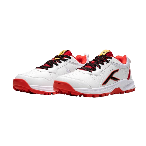 Hundred Hyper Drive Cricket Shoes (White/Red/Black)