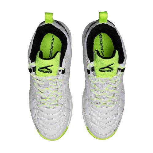 Hundred TerraField Cricket Shoes (White/Lime/Black)
