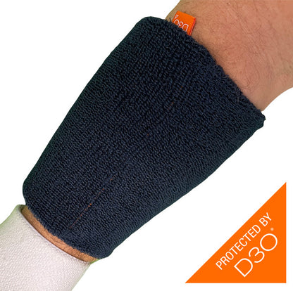 Ayrtek Hybrid Wrist Guard / Sweatband - Navy Blue