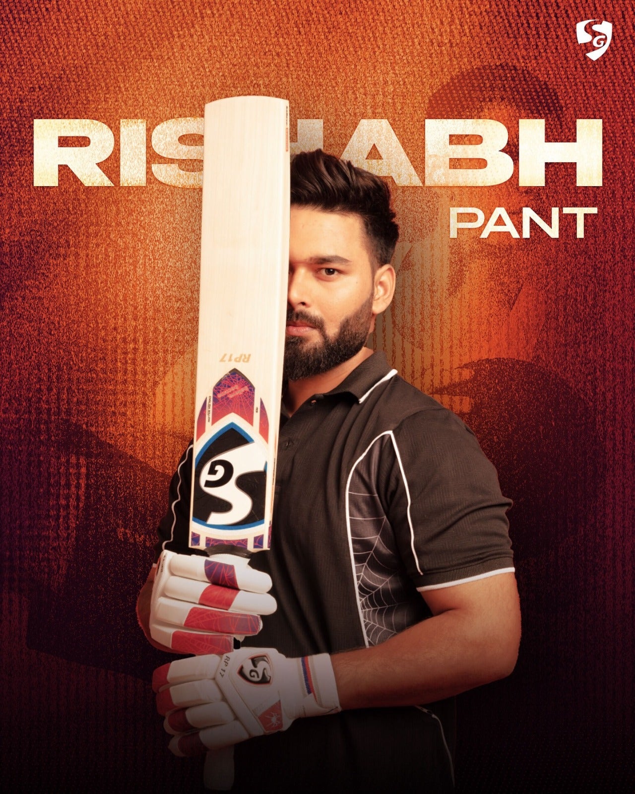 SG Rishab Pant (RP 17) Original Players Bat (NO DISCOUNT) -2025