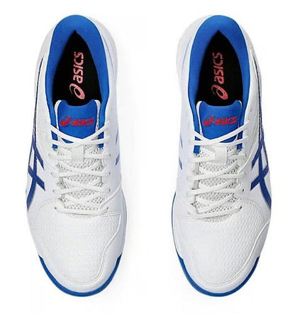 Asics Gel-Peake 2 (White & Tuna Blue) Cricket Shoes