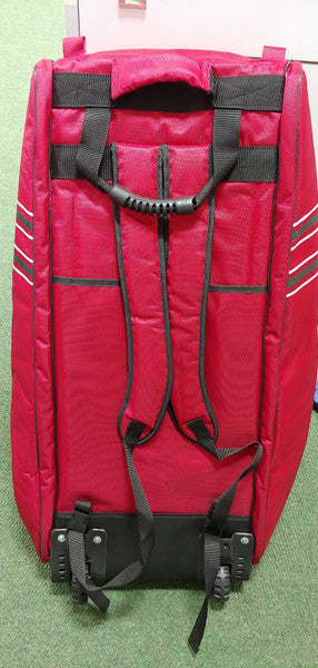 MRF VK 18 Duffle Wheelie Cricket Kit Bag - Senior (RED) 2019
