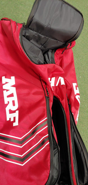 MRF VK 18 Duffle Wheelie Cricket Kit Bag - Senior (RED) 2019