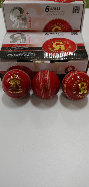 CA Supreme Test Cricket Ball Red - Senior Size (Pack of 1)