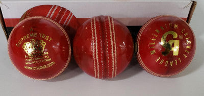 CA Supreme Test Cricket Ball Red - Senior Size (Pack of 1)