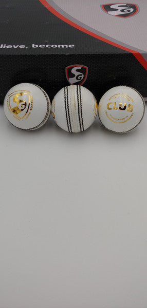 SG  Club Cricket Ball - WHITE