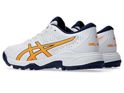 Asics Gel-Peake 2 (White & Stadium Orange) Cricket Shoes